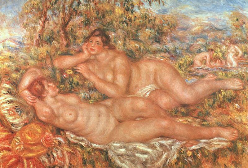 Pierre Renoir The Great Bathers Norge oil painting art
